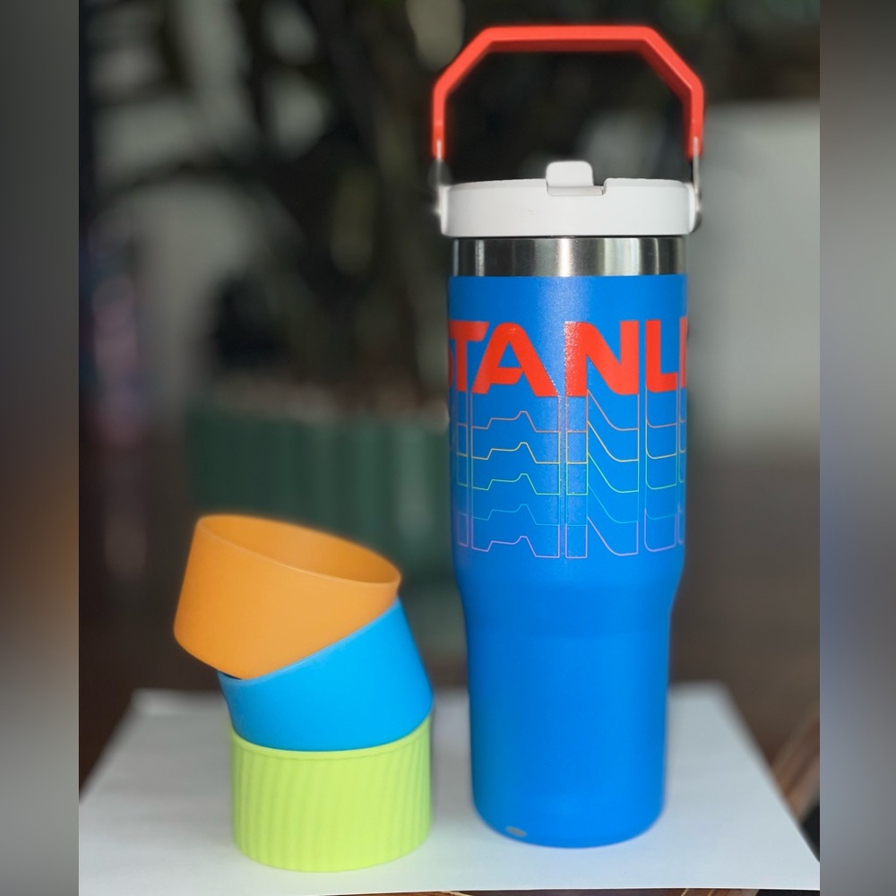 Azure Reverb Stanley Ice Flow 30oz Flip Straw Tumbler Gem